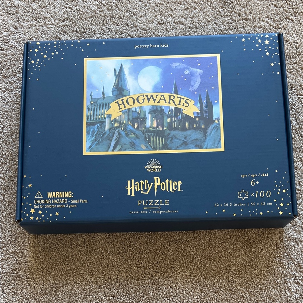 Pottery Barn Kids Harry Potter Hogwarts Puzzle - Blue and Gold